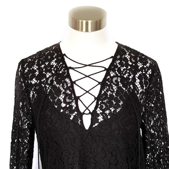 Rachel Zoe Lace Dress with Bell Sleeves 4 - Picture 3 of 8